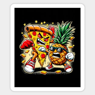 Pizza vs Pineapple Magnet